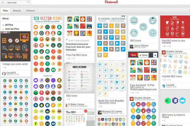 Pinterest search