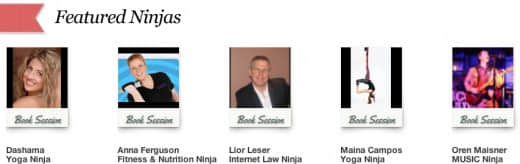 Users can visit the profile page of each Ninjas