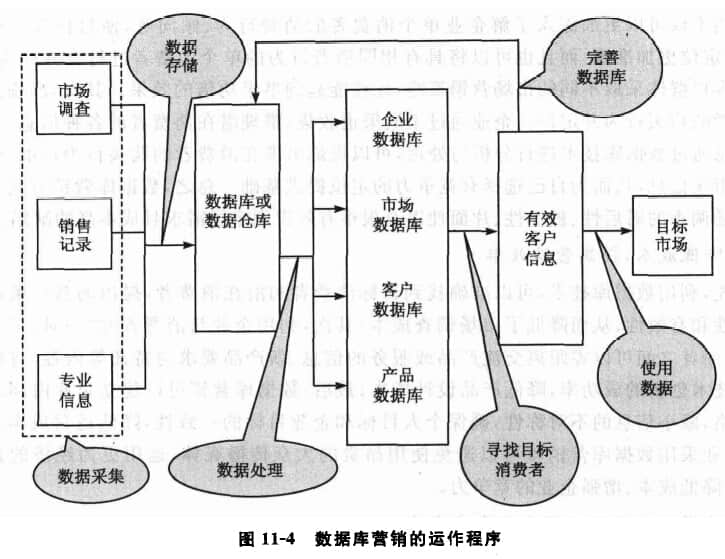 Operation procedure of database marketing