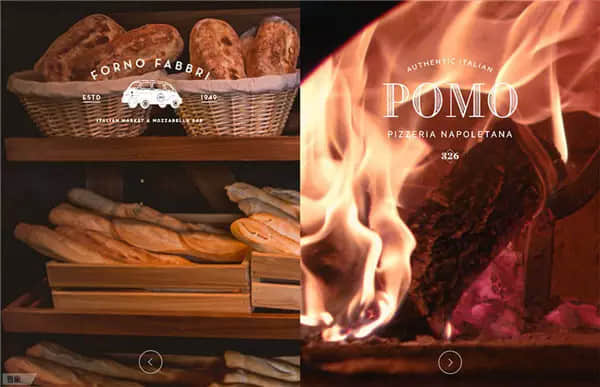 Split screen website design case